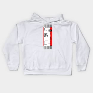 Boarding pass for Tokyo Kids Hoodie